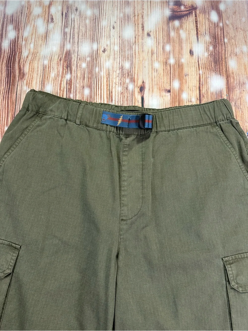 NWT Lucky Brand GRATEFUL DEAD CARGO Shorts MENS Size LARGE Green